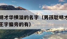 男孩聪明才华横溢的名字（男孩聪明才华横溢的名字王字偏旁的有）