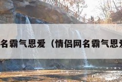 情侣网名霸气恩爱（情侣网名霸气恩爱二字）