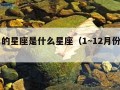 12月的星座是什么星座（1~12月份星座表）