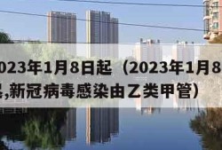 2023年1月8日起（2023年1月8日起,新冠病毒感染由乙类甲管）