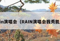 rain演唱会（RAIN演唱会我秀肌肉）