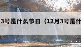 12月3号是什么节日（12月3号是什么意思）